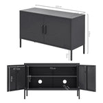 ArtissIn Buffet Sideboard Metal - BASE Charcoal - Furniture > Living Room