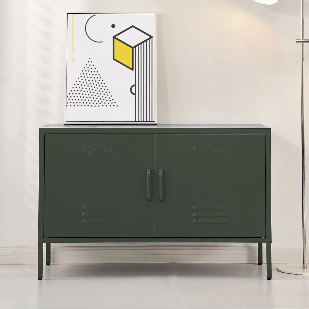 ArtissIn Buffet Sideboard Metal - BASE Green - Furniture > Living Room