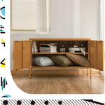 ArtissIn Buffet Sideboard Metal - BASE Yellow - Furniture > Living Room