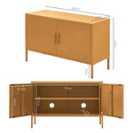 ArtissIn Buffet Sideboard Metal - BASE Yellow - Furniture > Living Room