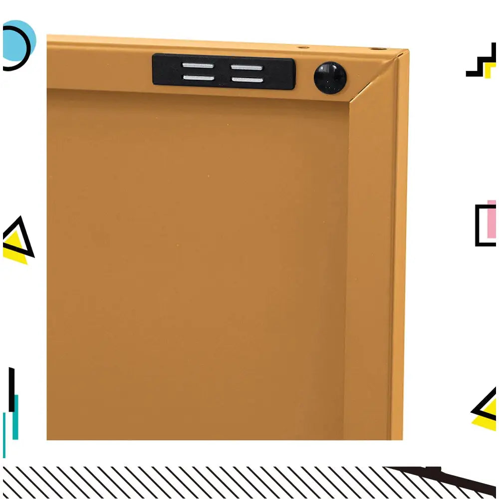 ArtissIn Buffet Sideboard Metal - BASE Yellow - Furniture > Living Room