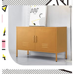 ArtissIn Buffet Sideboard Metal - BASE Yellow - Furniture > Living Room
