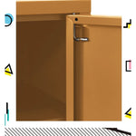 ArtissIn Buffet Sideboard Metal - BASE Yellow - Furniture > Living Room
