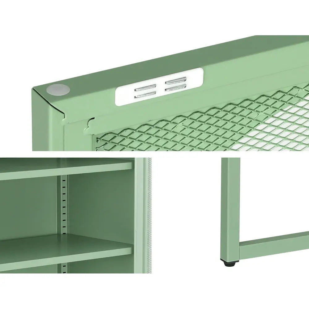 ArtissIn Buffet Sideboard Metal Cabinet - ELMA Green - Furniture > Dining > Buffets & Sideboards