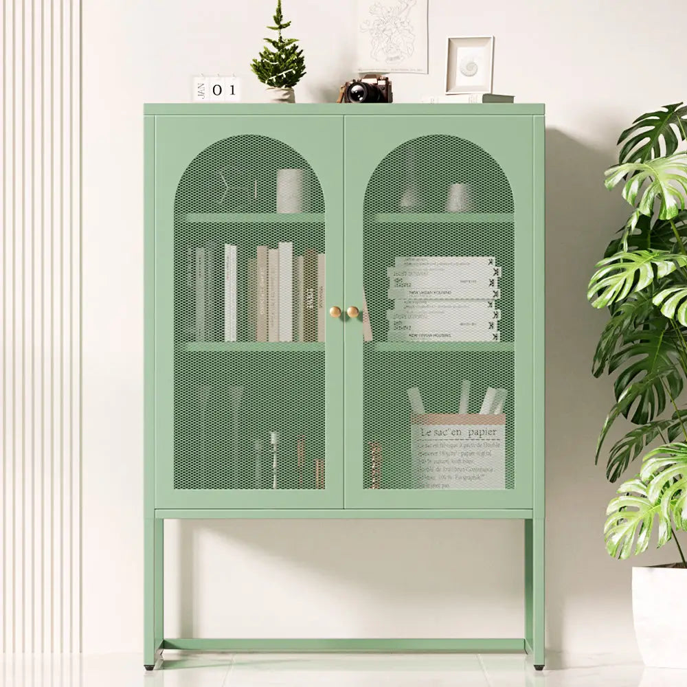 ArtissIn Buffet Sideboard Metal Cabinet - ELMA Green - Furniture > Dining > Buffets & Sideboards