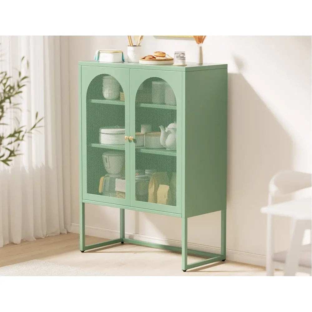 ArtissIn Buffet Sideboard Metal Cabinet - ELMA Green - Furniture > Dining > Buffets & Sideboards
