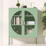 ArtissIn Buffet Sideboard Metal Cabinet - ELSA Green - Furniture > Dining > Buffets & Sideboards