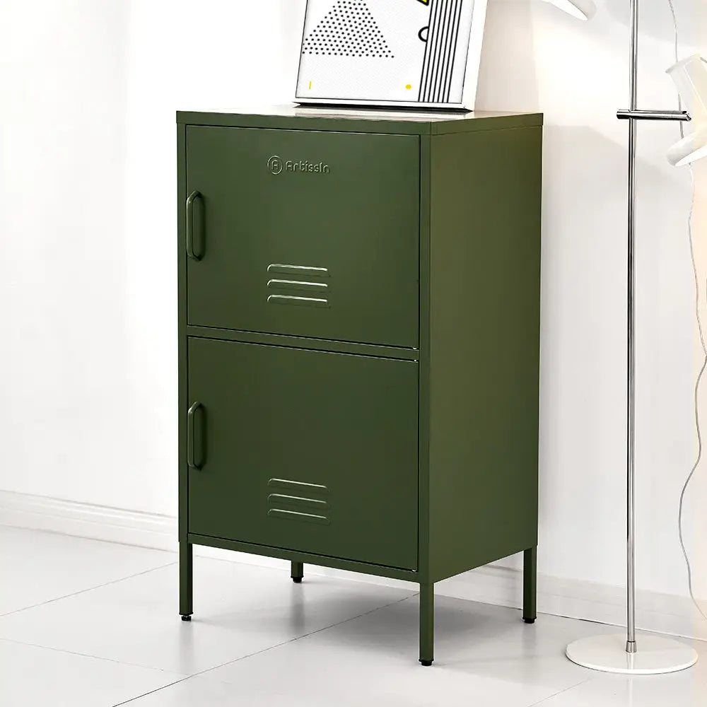 ArtissIn Buffet Sideboard Metal - DOUBLE Green - Home & Garden > Bedding