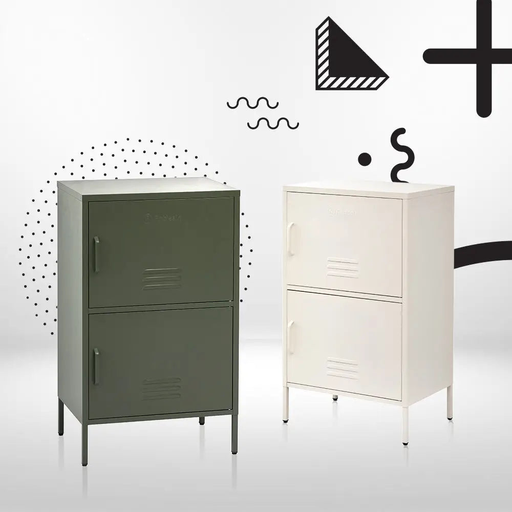 ArtissIn Buffet Sideboard Metal - DOUBLE Green - Home & Garden > Bedding