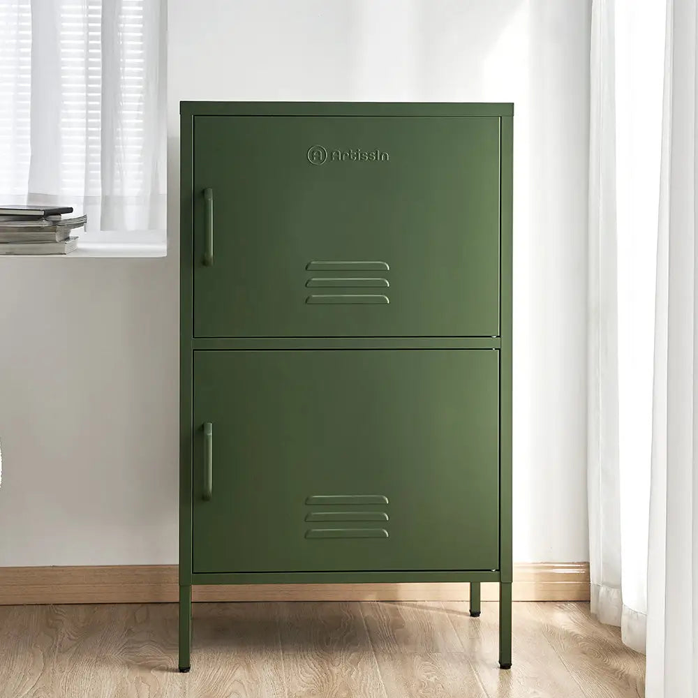 ArtissIn Buffet Sideboard Metal - DOUBLE Green - Home & Garden > Bedding