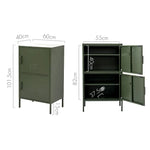 ArtissIn Buffet Sideboard Metal - DOUBLE Green - Home & Garden > Bedding