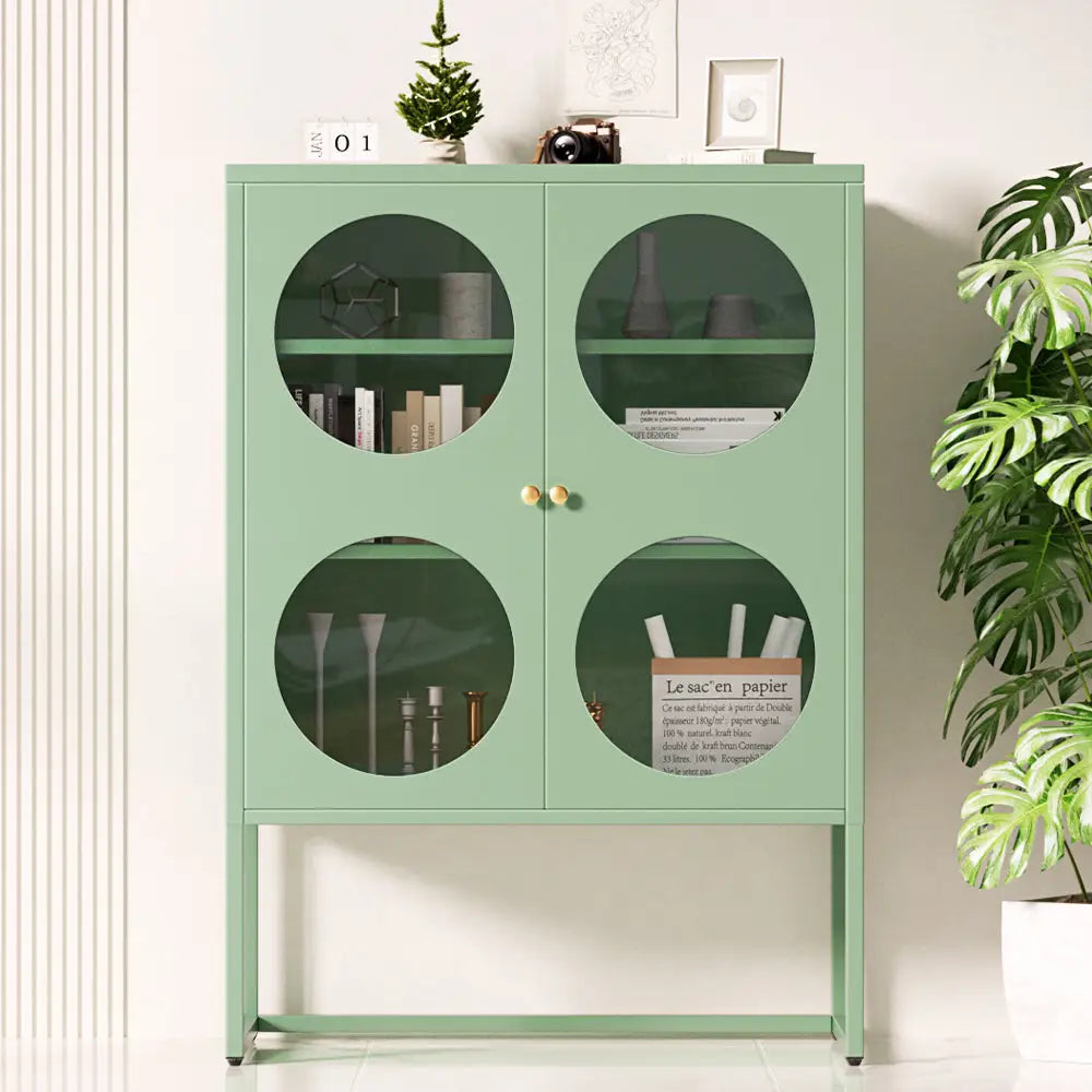 ArtissIn Buffet Sideboard Metal - ELLA Green - Furniture > Living Room