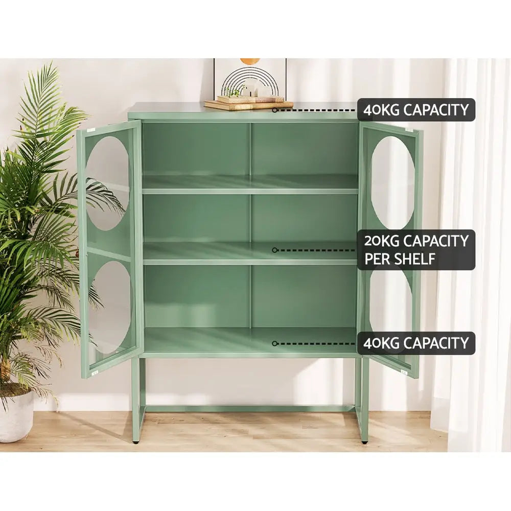 ArtissIn Buffet Sideboard Metal - ELLA Green - Furniture > Living Room
