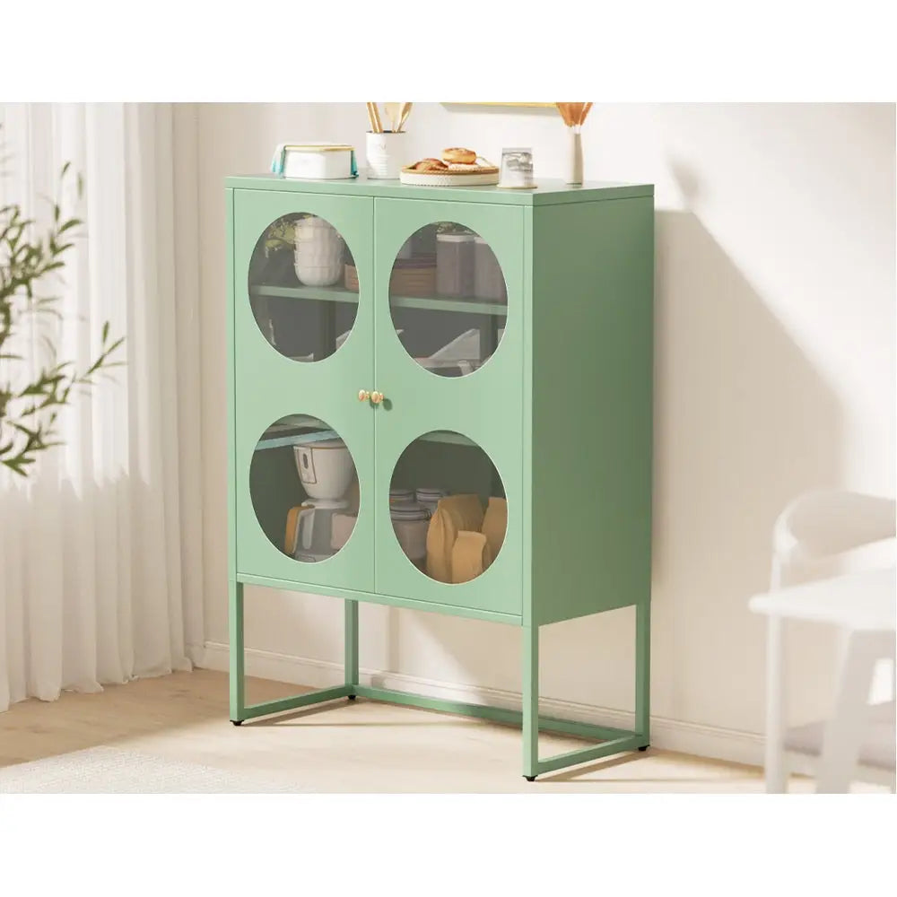 ArtissIn Buffet Sideboard Metal - ELLA Green - Furniture > Living Room