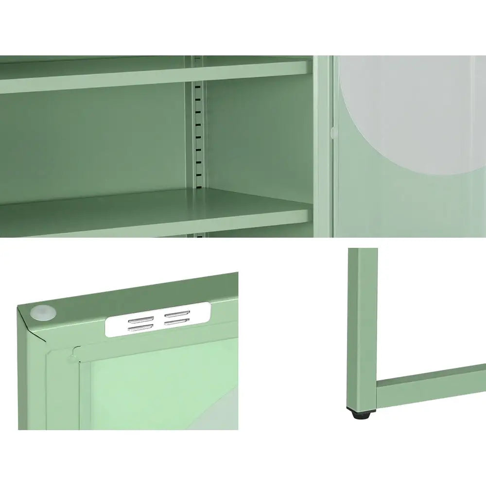 ArtissIn Buffet Sideboard Metal - ELLA Green - Furniture > Living Room