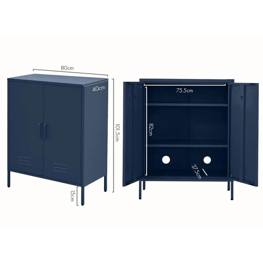 ArtissIn Buffet Sideboard Metal - SWEETHEART Blue - Furniture > Living Room
