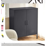 ArtissIn Buffet Sideboard Metal - SWEETHEART Charcoal - Furniture > Living Room