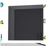 ArtissIn Buffet Sideboard Metal - SWEETHEART Charcoal - Furniture > Living Room