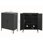 ArtissIn Buffet Sideboard Metal - SWEETHEART Charcoal - Furniture > Living Room