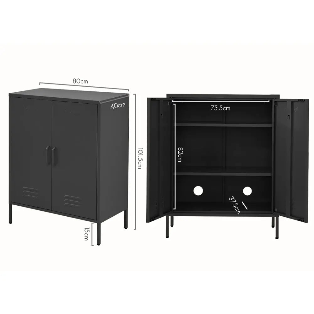 ArtissIn Buffet Sideboard Metal - SWEETHEART Charcoal - Furniture > Living Room