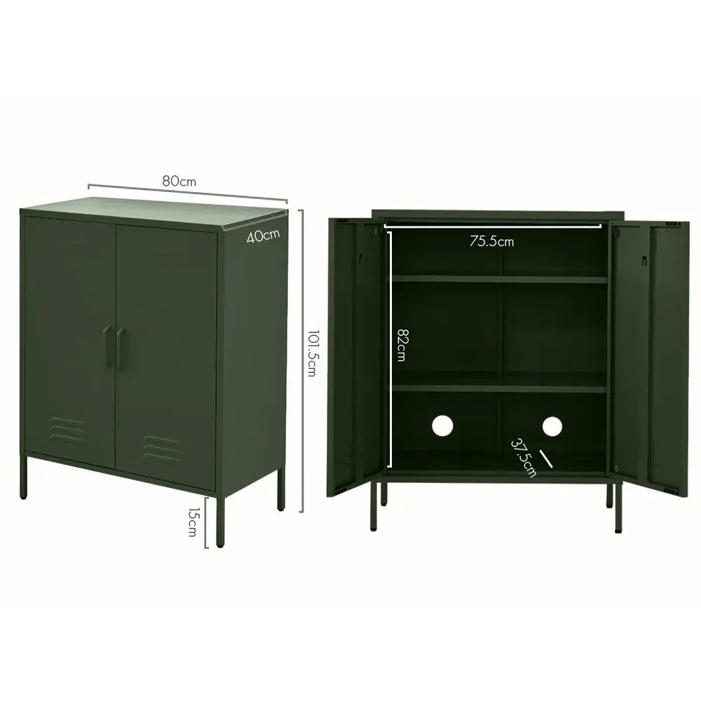 ArtissIn Buffet Sideboard Metal - SWEETHEART Green - Furniture > Living Room