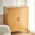 ArtissIn Buffet Sideboard Metal - SWEETHEART Yellow - Furniture > Living Room