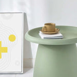 ArtissIn Coffee Table Round 52CM Plastic Green - Furniture > Living Room