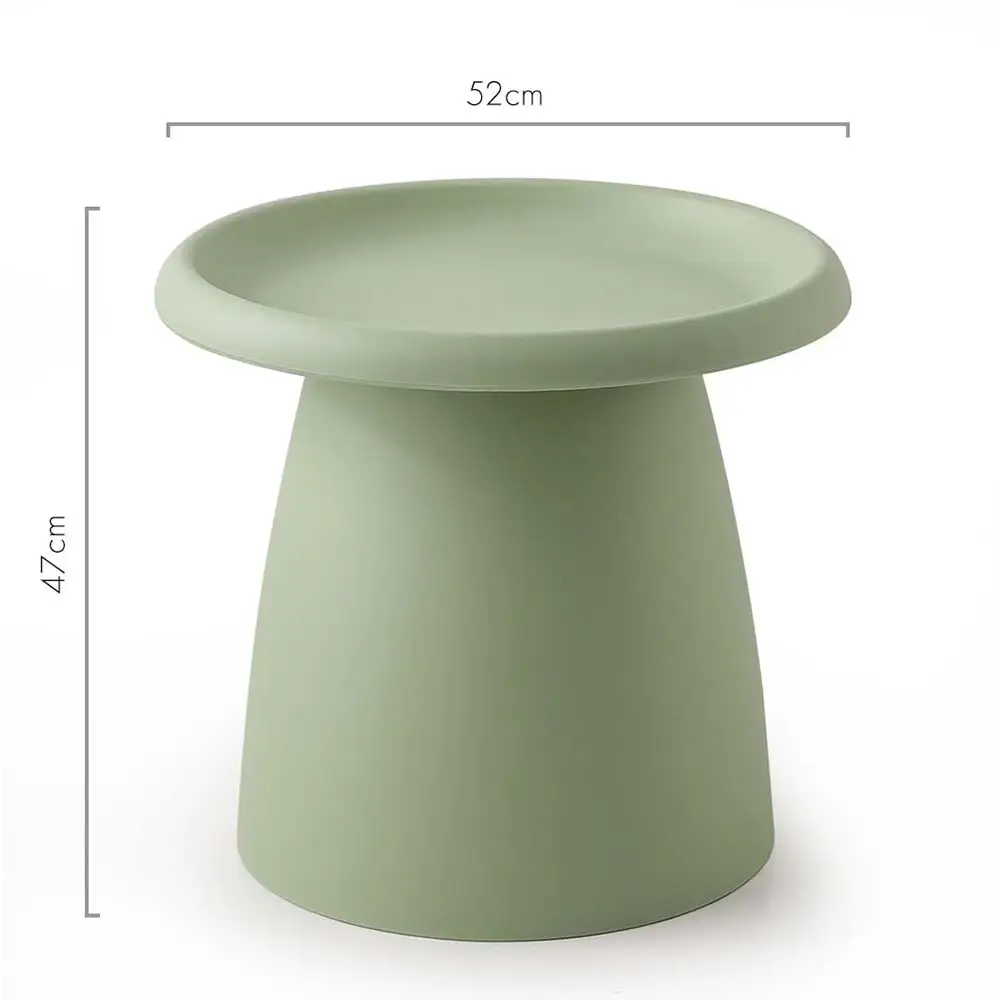 ArtissIn Coffee Table Round 52CM Plastic Green - Furniture > Living Room