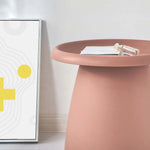 ArtissIn Coffee Table Round 52CM Plastic Pink - Furniture > Living Room