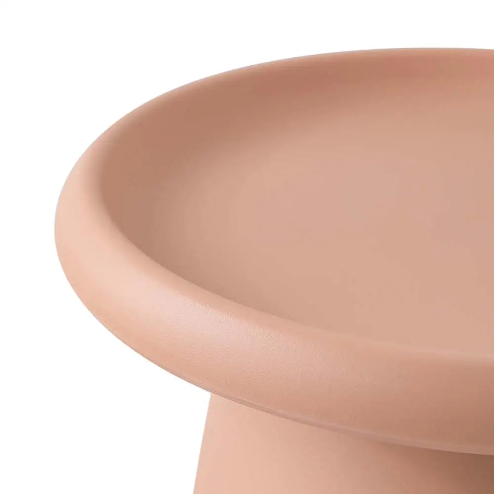 ArtissIn Coffee Table Round 52CM Plastic Pink - Furniture > Living Room