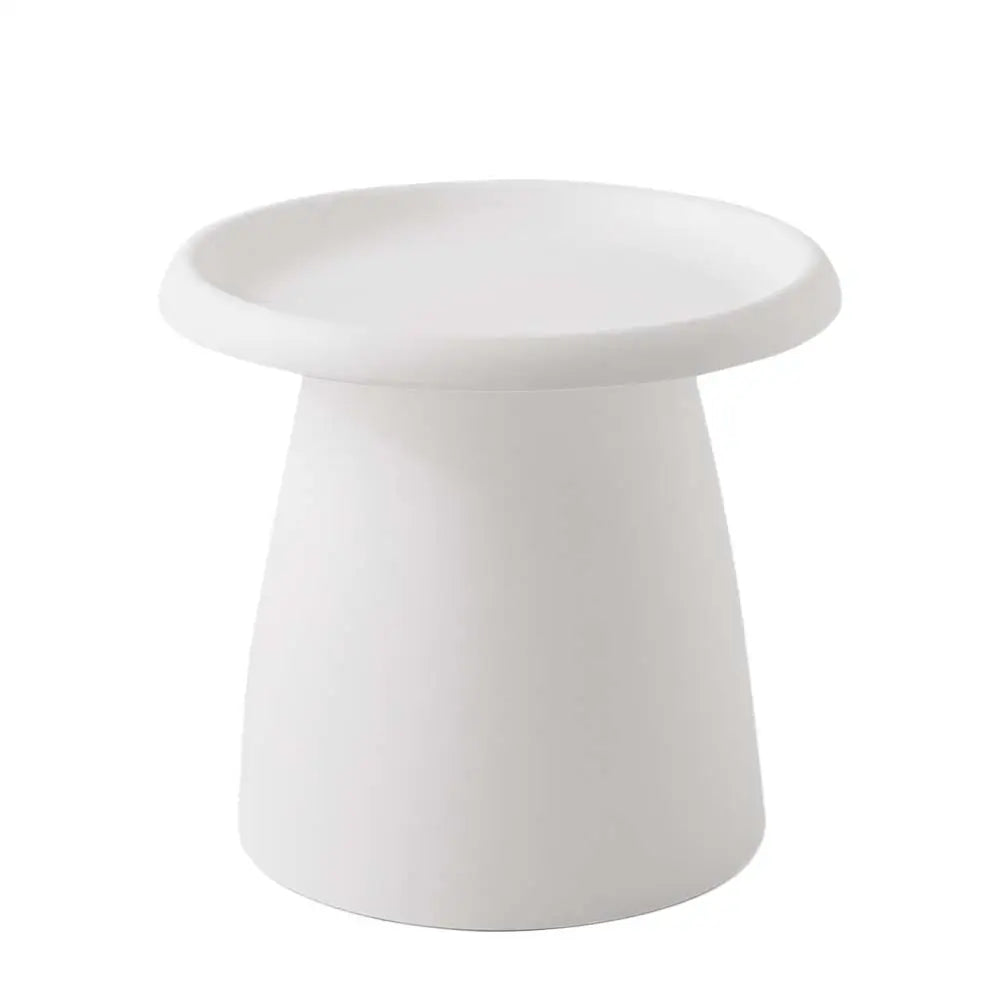 ArtissIn Coffee Table Round 52CM Plastic White - Furniture > Living Room