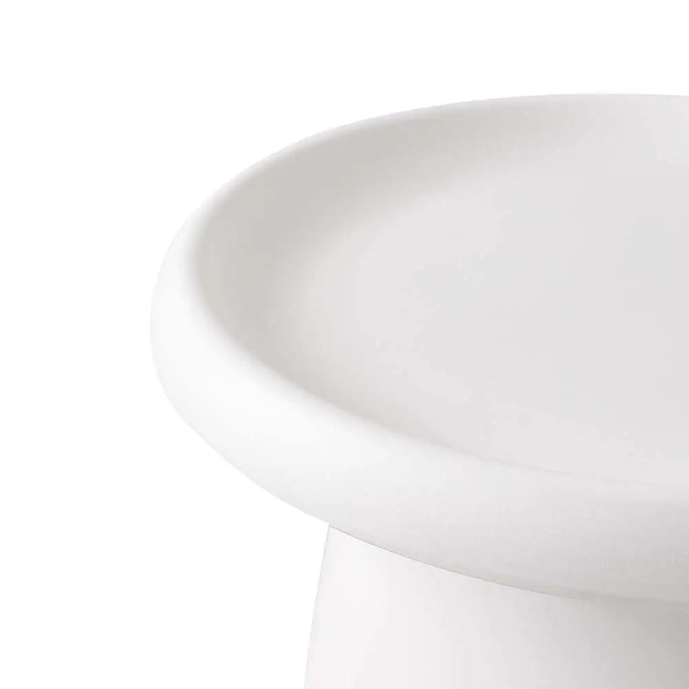 ArtissIn Coffee Table Round 52CM Plastic White - Furniture > Living Room