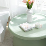 ArtissIn Coffee Table Round 71CM Plastic Green - Furniture > Living Room