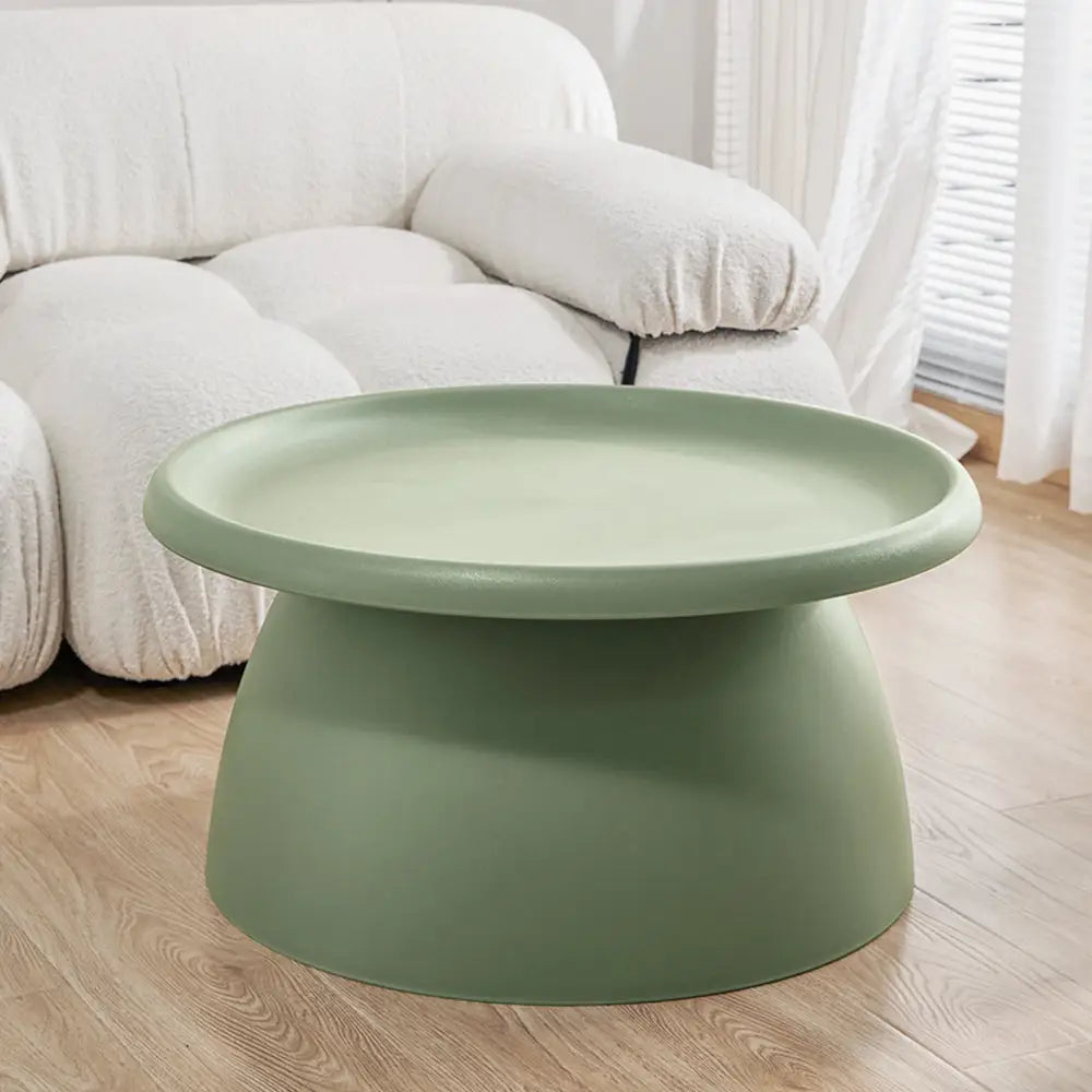 ArtissIn Coffee Table Round 71CM Plastic Green - Furniture > Living Room