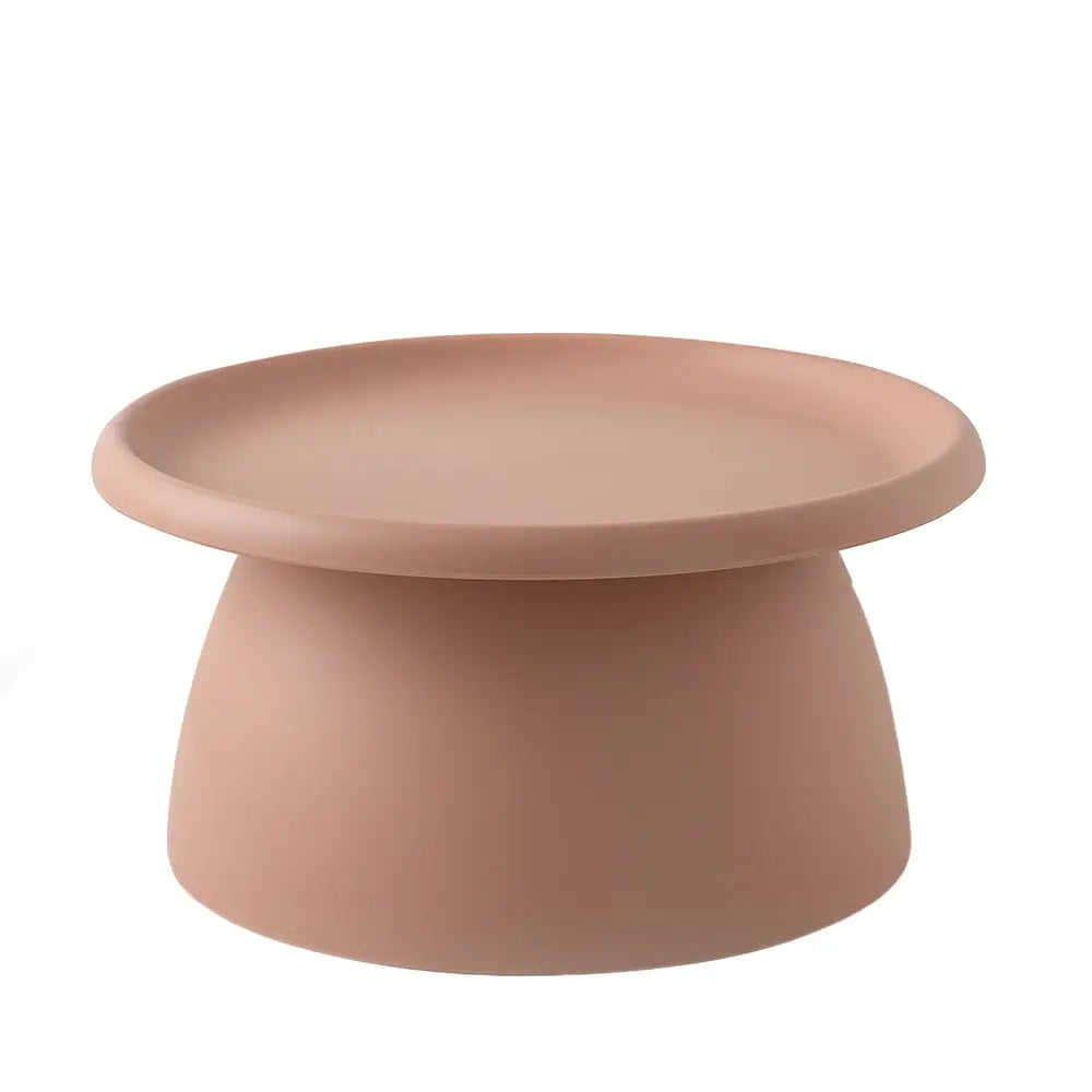 ArtissIn Coffee Table Round 71CM Plastic Pink - Furniture > Living Room