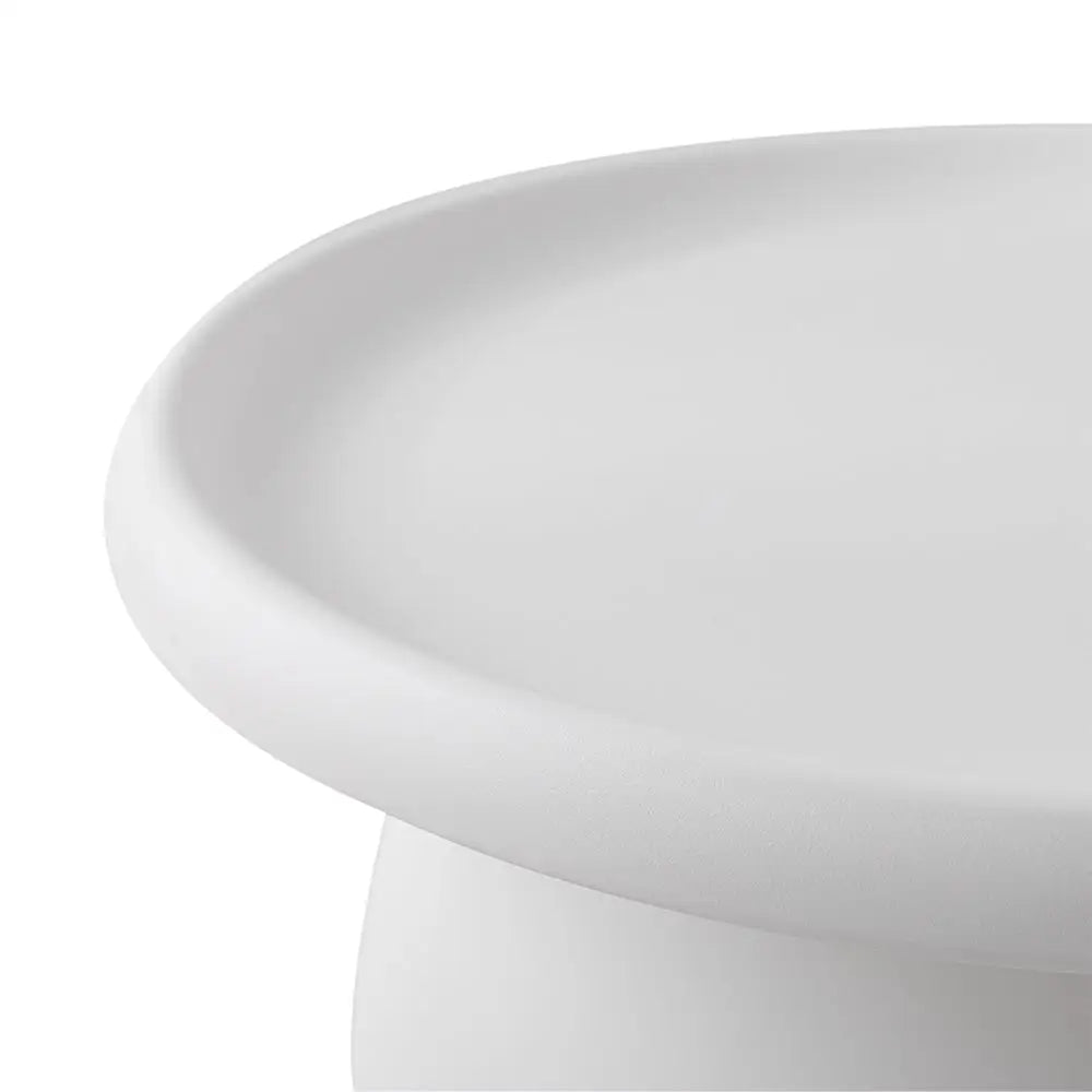 ArtissIn Coffee Table Round 71CM Plastic White - Furniture > Living Room