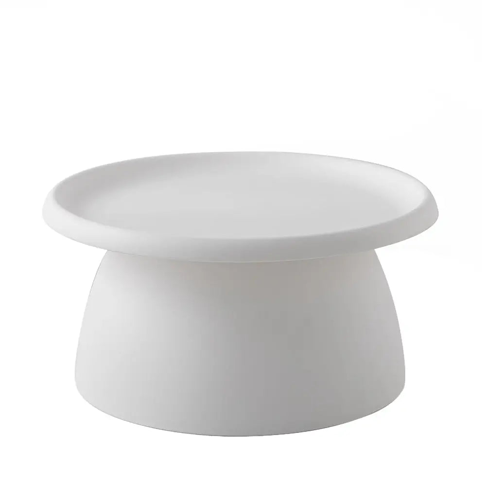 ArtissIn Coffee Table Round 71CM Plastic White - Furniture > Living Room
