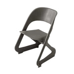 ArtissIn Set of 4 Dining Chairs Office Cafe Lounge Seat Stackable Plastic Leisure Chairs Grey - Furniture > Dining