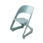 ArtissIn Set of 4 Dining Chairs Office Cafe Lounge Seat Stackable Plastic Leisure Chairs Blue - Furniture > Dining
