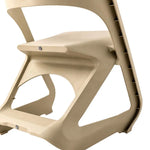 ArtissIn Set of 4 Dining Chairs Office Cafe Lounge Seat Stackable Plastic Leisure Chairs Beige - Furniture > Dining