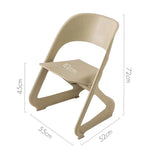 ArtissIn Set of 4 Dining Chairs Office Cafe Lounge Seat Stackable Plastic Leisure Chairs Beige - Furniture > Dining