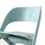 ArtissIn Set of 4 Dining Chairs Office Cafe Lounge Seat Stackable Plastic Leisure Chairs Blue - Furniture > Dining