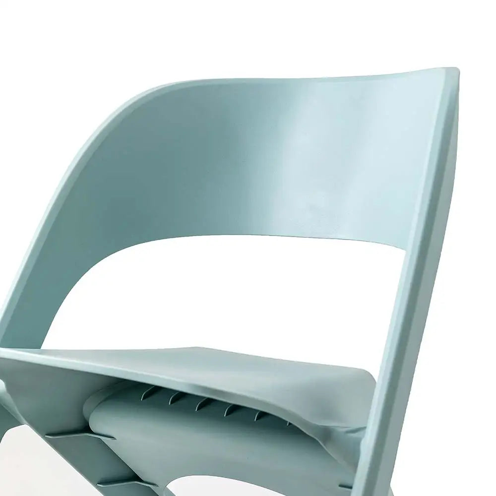 ArtissIn Set of 4 Dining Chairs Office Cafe Lounge Seat Stackable Plastic Leisure Chairs Blue - Furniture > Dining