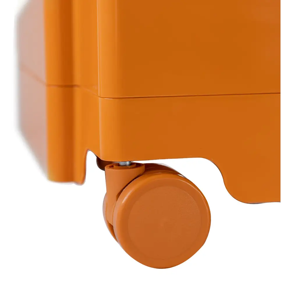 ArtissIn Storage Trolley Bedide Table 3 Tier Cart Boby Replica Orange - Furniture > Living Room