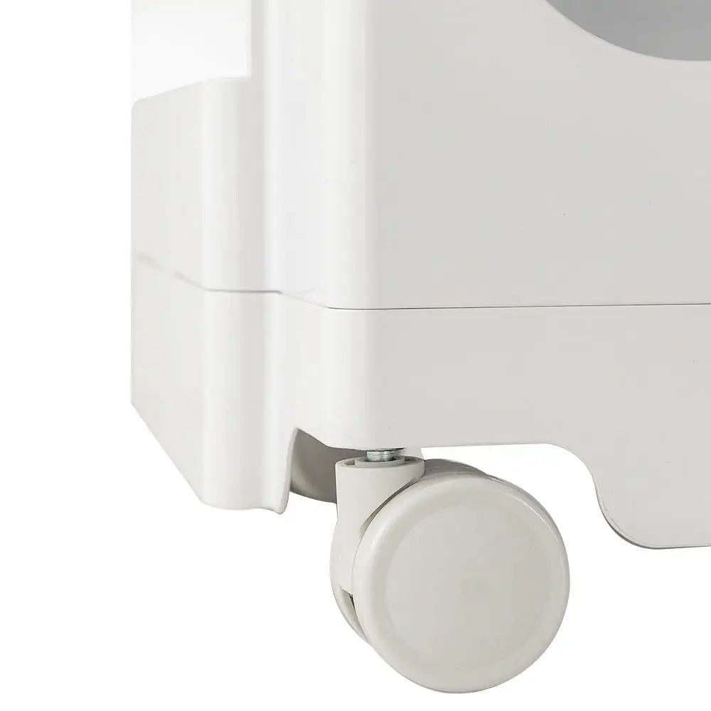 ArtissIn Storage Trolley Bedide Table 3 Tier Cart Boby Replica White - Furniture > Living Room