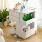 ArtissIn Storage Trolley Bedide Table 3 Tier Cart Boby Replica White - Furniture > Living Room