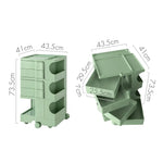 ArtissIn Storage Trolley Bedide Table 5 Tier Cart Boby Replica Green - Furniture > Living Room