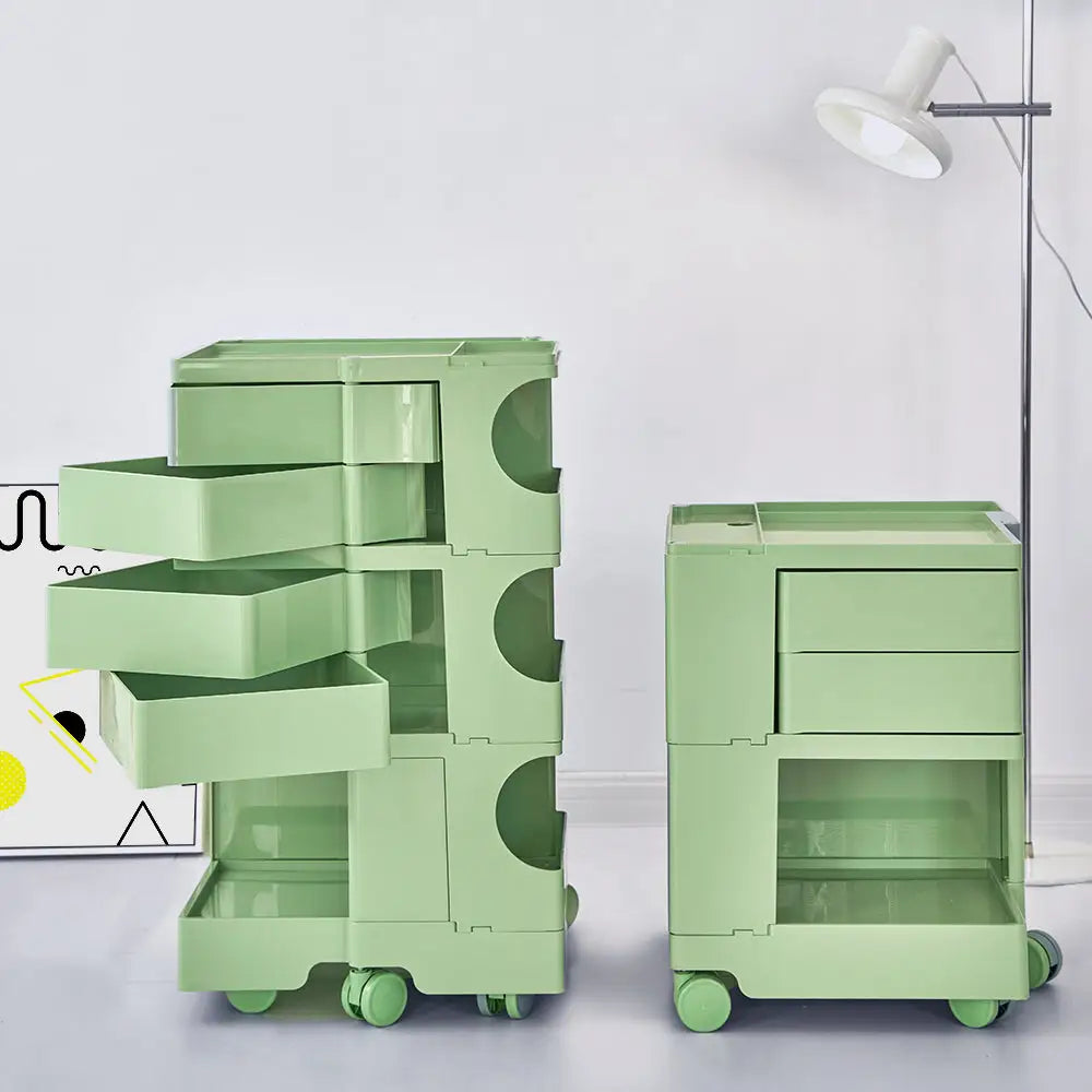 ArtissIn Storage Trolley Bedide Table 5 Tier Cart Boby Replica Green - Furniture > Living Room