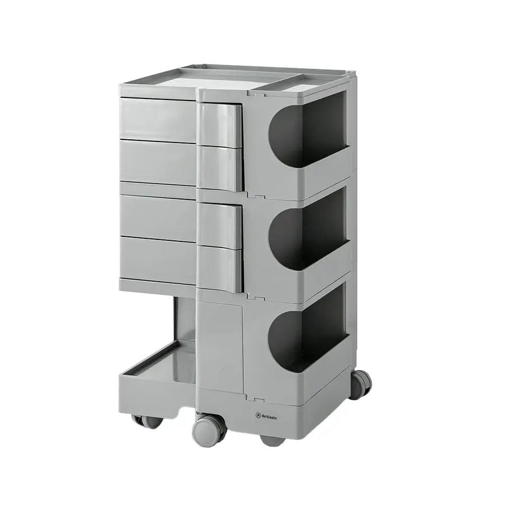 ArtissIn Storage Trolley Bedide Table 5 Tier Cart Boby Replica Grey - Furniture > Living Room