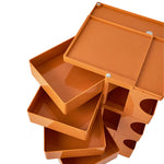 ArtissIn Storage Trolley Bedide Table 5 Tier Cart Boby Replica Orange - Furniture > Living Room